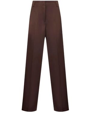 Blanca Vita Pantalon Fuselé À Plis - Marron