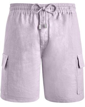 Vilebrequin Cargo Pocket Bermuda Shorts - Purple