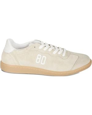 Be980 Zapatillas Hardcard de ante - Blanco
