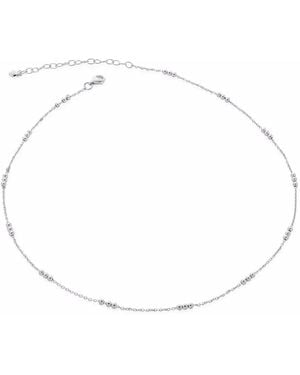 Monica Vinader Triple-Beaded Choker Necklace - White