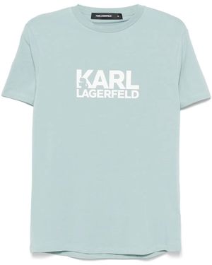 Karl Lagerfeld ロゴ Tシャツ - ブルー