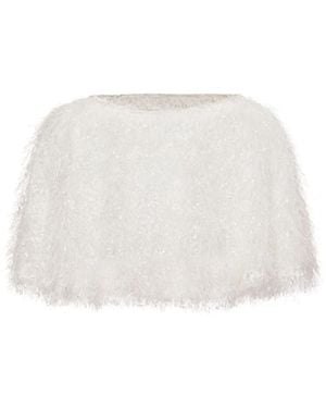 Unreal Fur Pluma Cropped-Cape - Natur