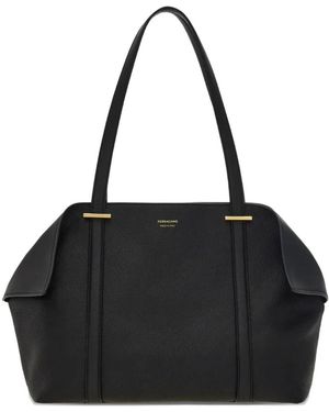 Ferragamo フラップ サッチェルバッグ - ブラック