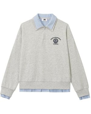 Chocoolate Layered-Effect Sweater - White