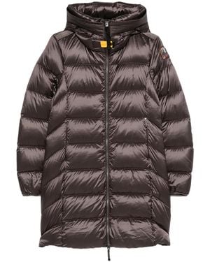 Parajumpers Cappotto Trapuntato Con Cappuccio - Grigio