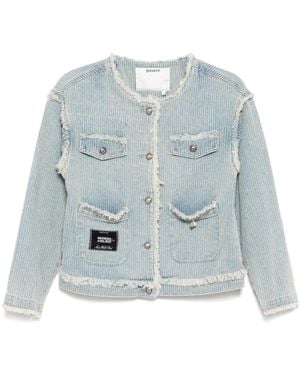 Musium Div. Round-neck Denim Jacket - Blue