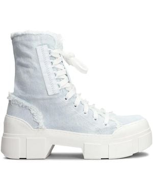 Vic Matié Denim 500 コンバットブーツ - ホワイト