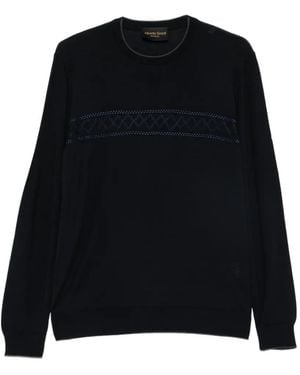 Alberto Gozzi Embroidered Wool Jumper - Black