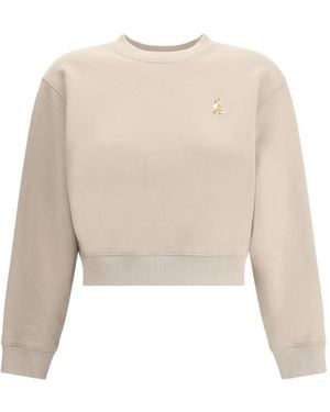 Maison Kitsuné Lady Fox-Embroidered Sweatshirt - White
