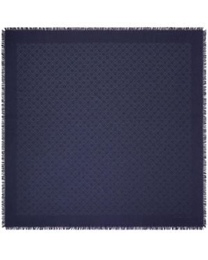 Tory Burch Sciarpa T Monogram Jacquard - Blu