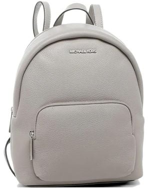 Michael Kors Erin Pebbled Leather Backpack - Grey