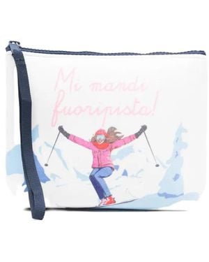 MC2 Saint Barth Bolso De Mano Aline Con Cremallera - Blanco