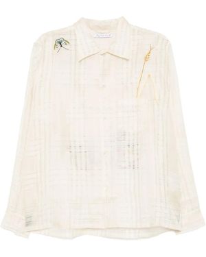 Sky High Farm Embroidered Shirt - White