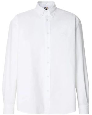 BOSS Embroidered Cotton Shirt - ホワイト