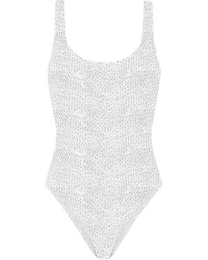 Mc2 Saint Barth Bañador con parche del logo - Blanco