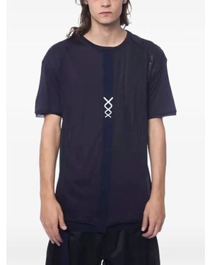 Nicolo' Beretta Graphic-Print T-Shirt - Blue