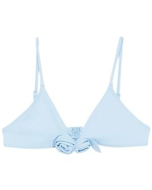 Coperni Geripptes Bikinioberteil Mit Schleifendetail - Blau
