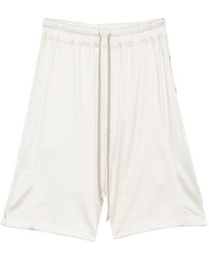 Rick Owens Drawstring-Waist Shorts - White