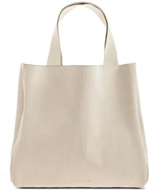 Samsøe & Samsøe Sac Porté Épaule Samira En Maille Nervurée - Natural
