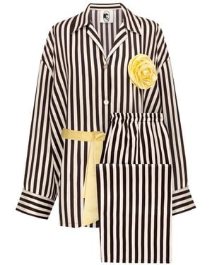 Sleeper The Rose Oversized Pajamas - White