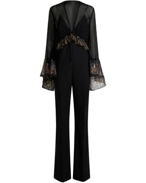 Etro Flared Sleeves Jumpsuit - Black