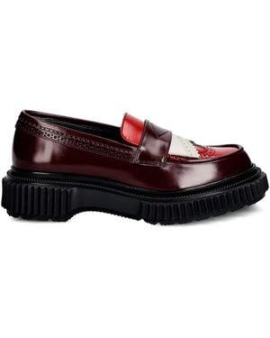 Adieu Mocassins En Cuir À Détails Façon Richelieus - Blanc