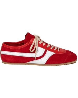 Dries Van Noten Suede Trainers - Red