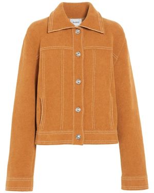 Barrie Button-Up Jacket - Orange