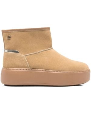 Janet & Janet レザー ブーツ - ナチュラル