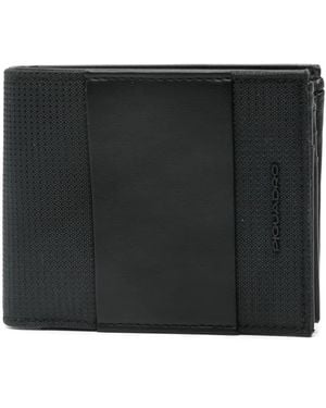 Piquadro Logo Lettering Wallet - Black