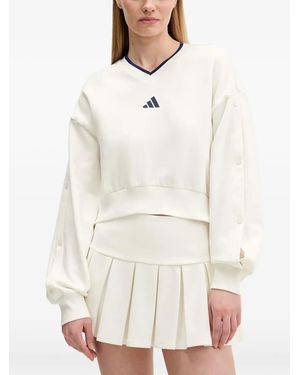 adidas Jersey Con Logo Estampado - Blanco