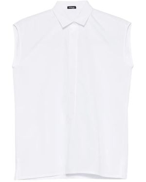 Kiton Sleeveless Shirt - White