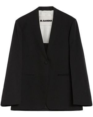 Jil Sander Wool Blazer - Black