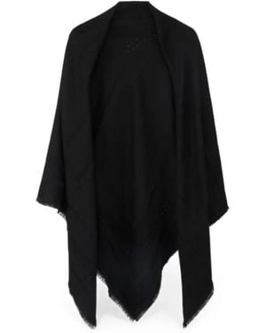 Elisabetta Franchi Wool Scarf - Black