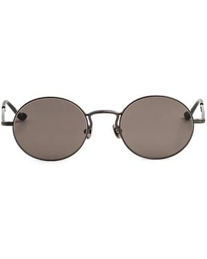 Matsuda Round-Frame Side-Shield Sunglasses - Grey