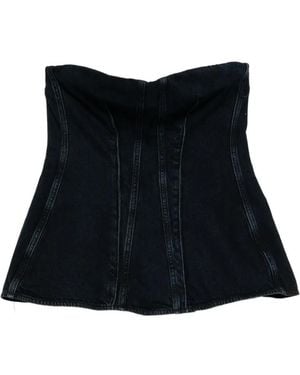 Agolde Lara Corset Top - Black
