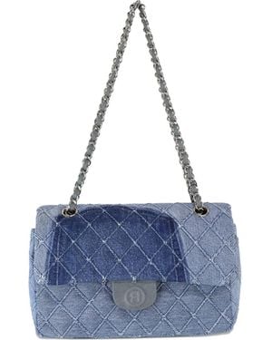 READYMADE Rhombus Denim Schoudertas - Blauw