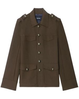 Zadig & Voltaire Button Pocket Jacket - Brown