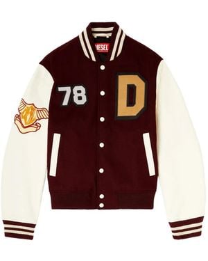 DIESEL L-Arry-Cp Jacke mit Patches - Braun