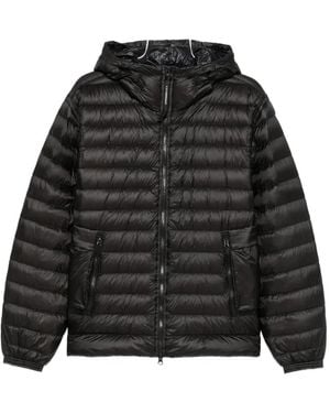 C.P. Company Goggle-Detail Padded Jacket - Black