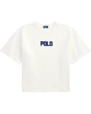 Polo Ralph Lauren T-Shirt Mit Logo-Patch - Weiß