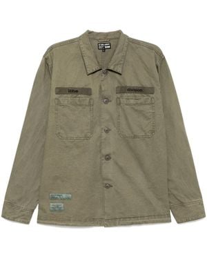 Izzue Logo-Embroidered Shirt - Green
