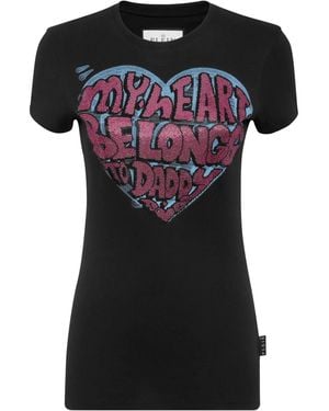 Philipp Plein Pure Cotton T-Shirt - Black