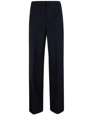 Twinset Pressed-Crease Tailored Pants - Blue