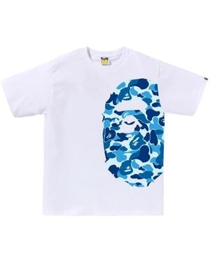 A Bathing Ape T-Shirt À Imprimé Camouflage - Blue