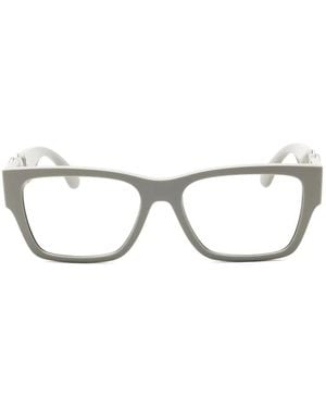 Versace Medusa Biggie Rectangle-Frame Glasses - White