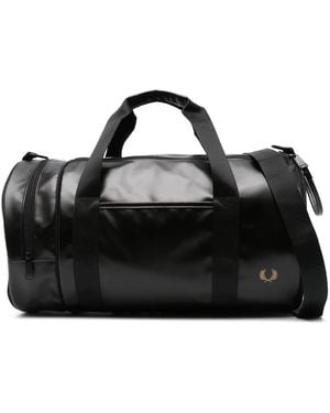 Fred Perry Borsone Con Stampa - Nero
