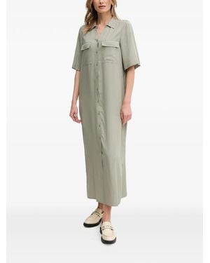Mos Mosh Langes Hemdkleid - Grün