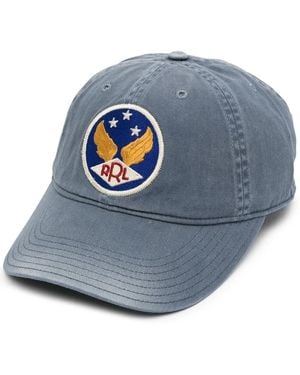 RRL Logo Patch Cotton Cap - Grey