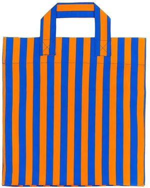 Sunnei Striped Tote Bag - Blue